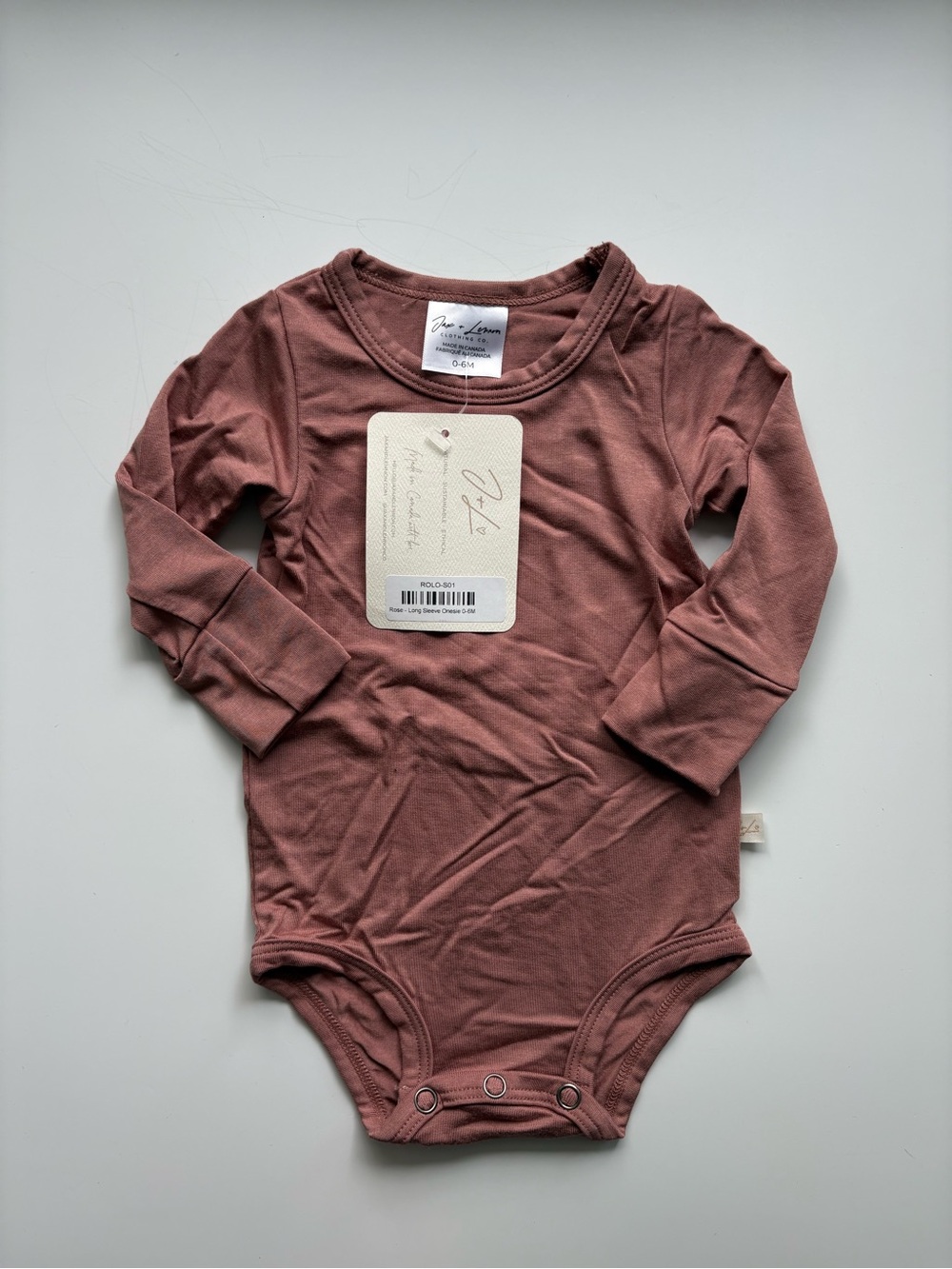 Jax + Lennon Long Sleeve Bodysuit 0-6M